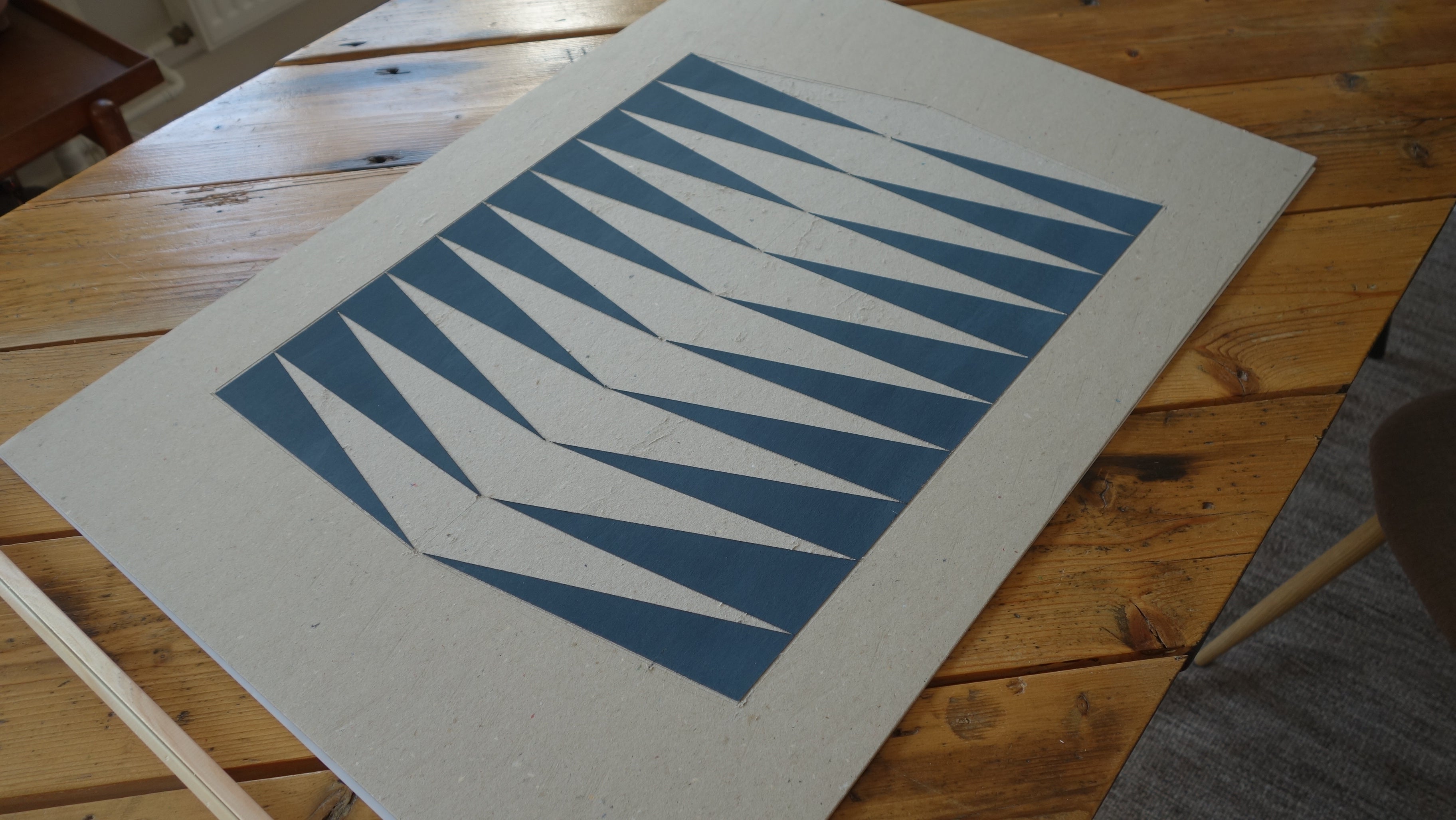 Fishbone cardboard original artwork - HiPosterShop
