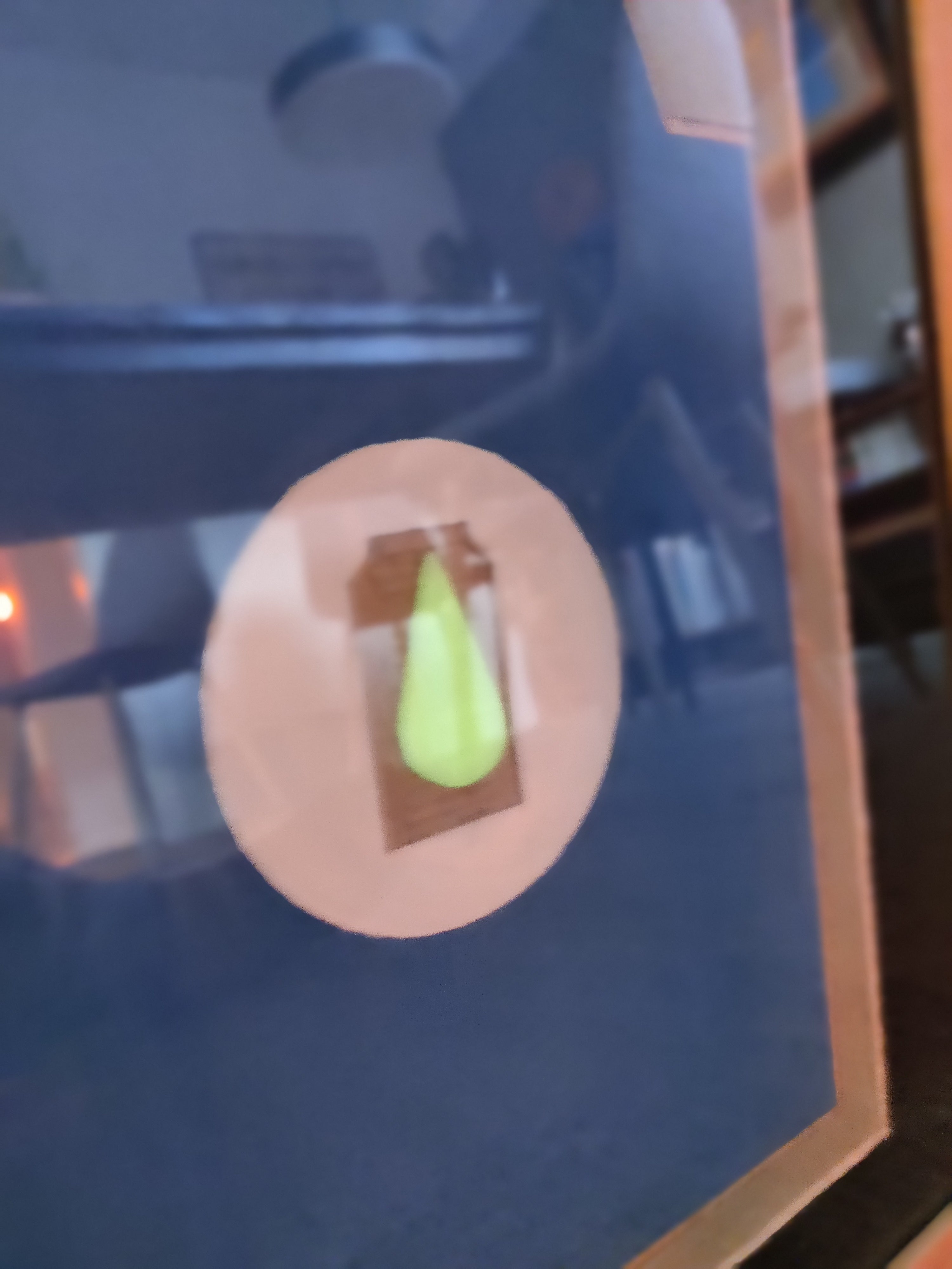 Milk bottle with the drop of light