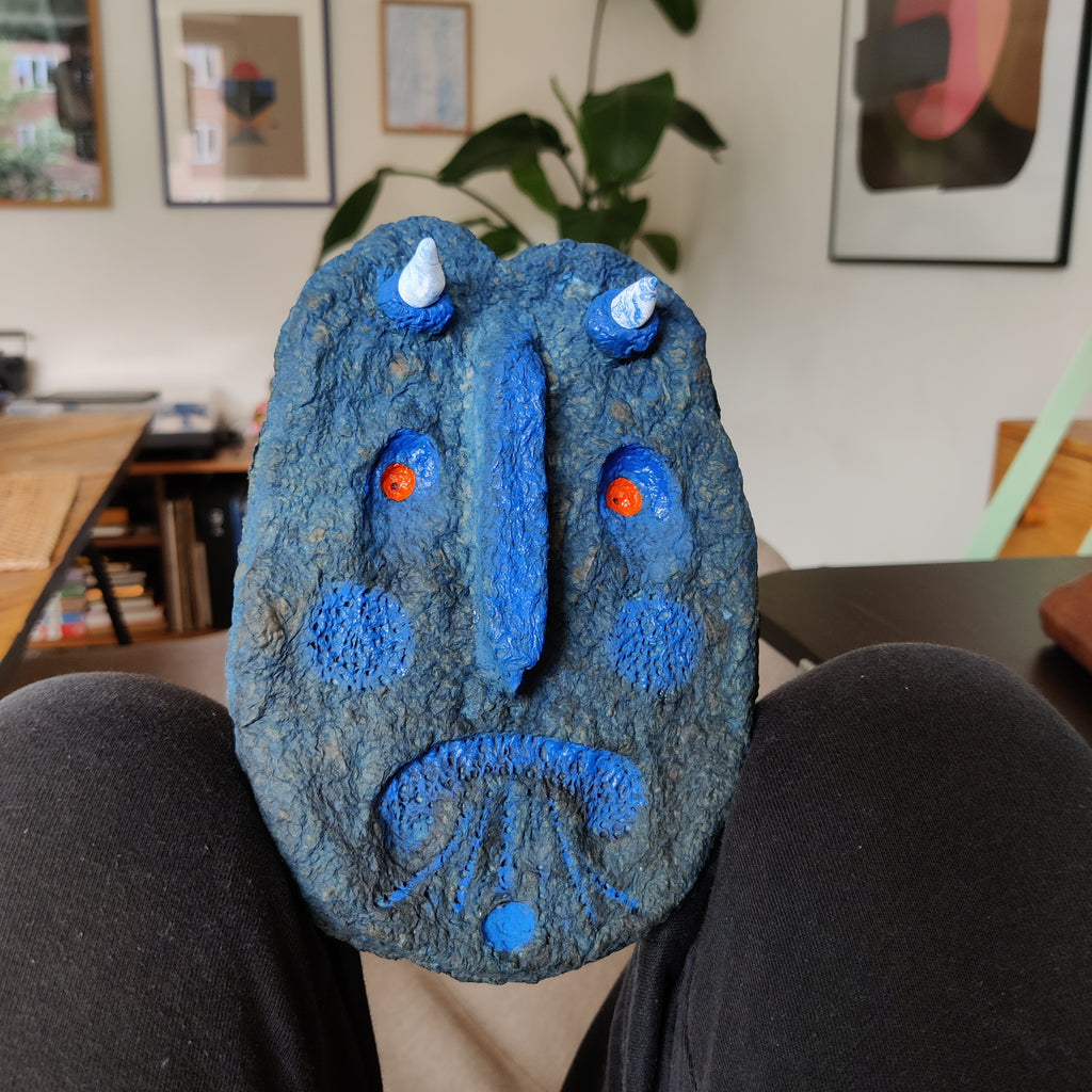 A Blue Devil (made to scare evil away)