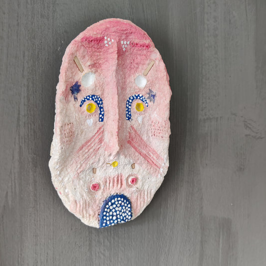 The Pink Lady paper pulp mask