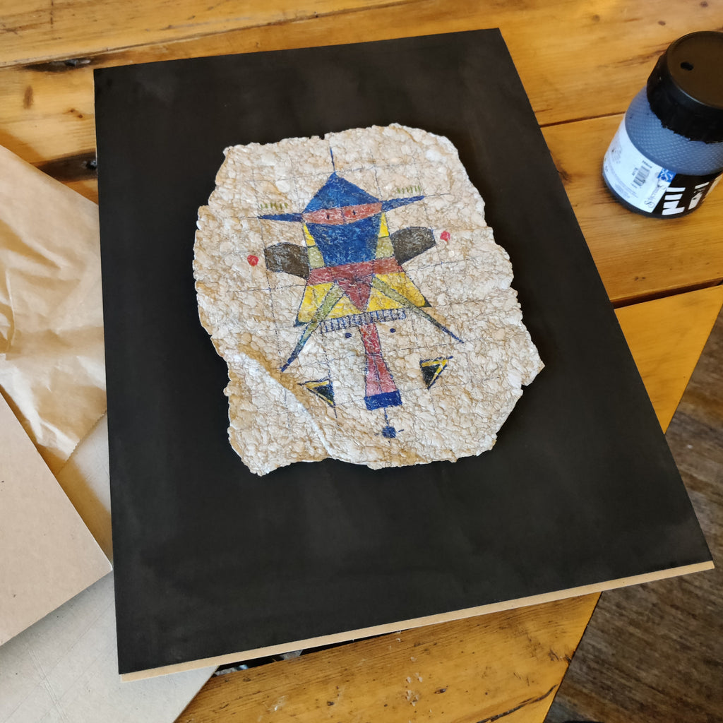 Paper pulp rocket man