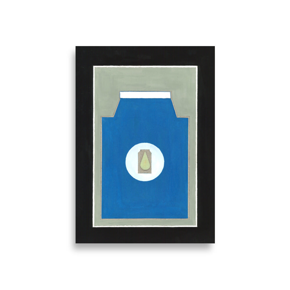 A Drop Of Milk Poster - minimal design from cardboard sculpture