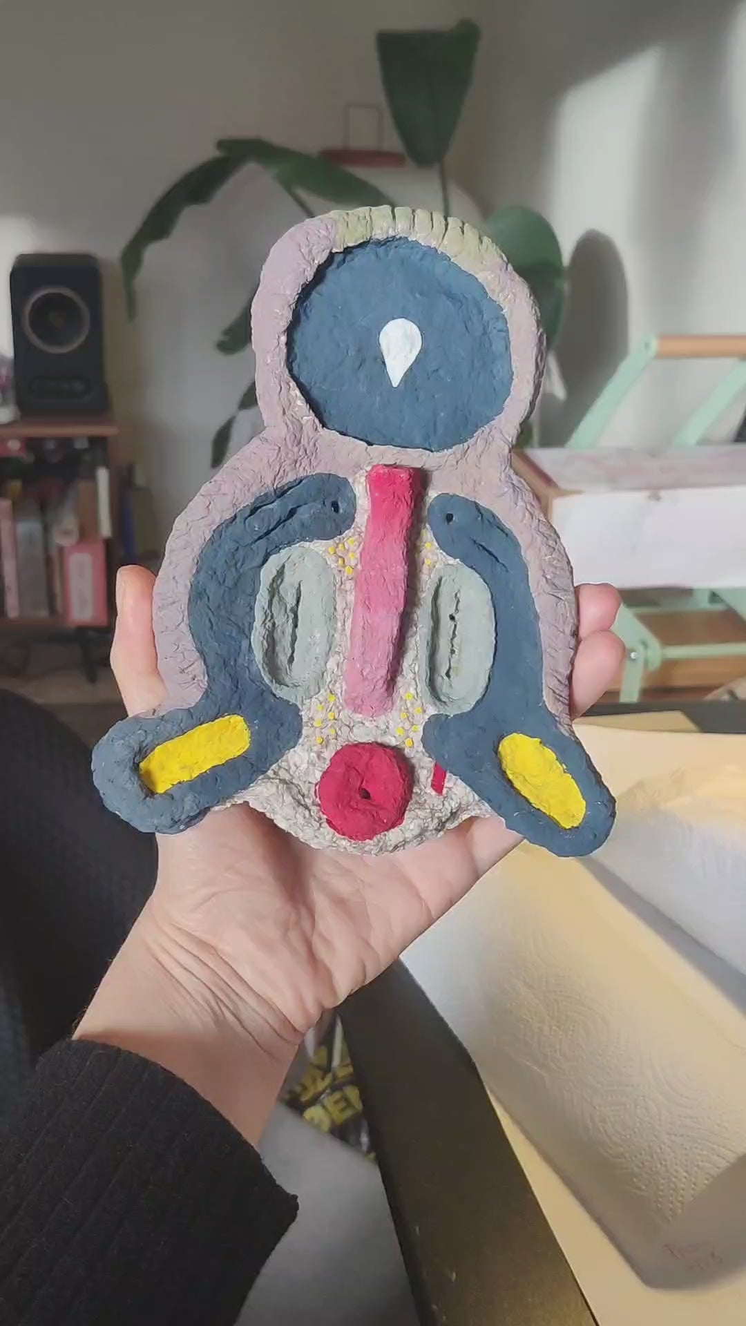 Colorful Paper Pulp Creature